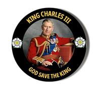 King Charles III - God Save The King 6 x 87mm (3.4 inches) Stickers