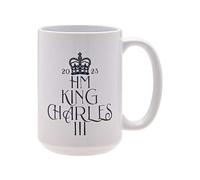 King Charles III Pint Tankard White