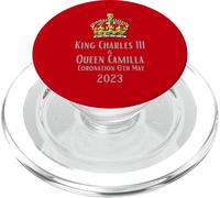 King Charles III & Queen Camilla Coronation Memorabilia PopSockets PopGrip for MagSafe