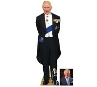 King Charles III with Medals Coronation Lifesize Cardboard Cutout/Standee/Standup includes mini cutout and 8x10 photo