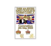 King Charles Queen Camilla Fridge Magnet Gift - King Charles III Coronation - Cute Novelty Royal Commemorative Present