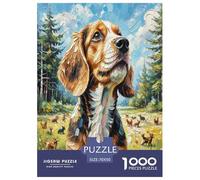 KING CHARLES SPANIEL 1000 Pieces Small Animal Dogs Jigsaw Puzzles with Paper Art Creativity & Gift Giving for Enthusiasts Educational Games 70x50cm/1000pcs