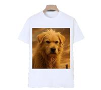 King Charles T-shirt, King dog T-shirt, various patterns and styles (1PCS-A,XL)