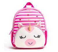 KING CHEER Toddler Backpack Nursery Rucksack for Boys & Girls Soft Neoprene Lightweight Mini Rucksack for Nursery Pre-School(Unicorn)