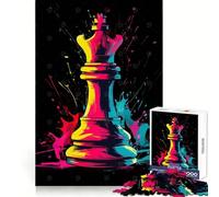 King Chess Piece 1000 Piece Jigsaw Puzzles- Enjoyable Game Bright Color Family Enjoyable Perfect Art (50x75cm)