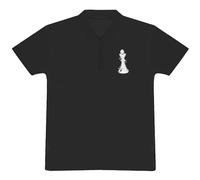 'King Chess Piece' Adult Polo Shirt/T-Shirt (L, Black) (PL00202736)