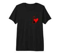 King Chess with Red Heart for Men Boyfriend Couple Outfit Premium T-Shirt