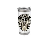 King Cobra Head Snake Serpent Tattoo Stainless Steel Insulated Tumbler