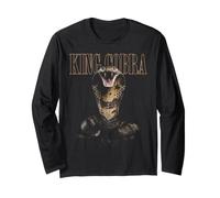 King Cobra Snake Head Reptile Wildlife Nature Snake Long Sleeve T-Shirt