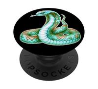 King Cobra Snake Magic Green Serpent PopSockets Adhesive PopGrip