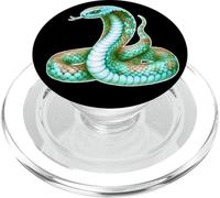 King Cobra Snake Magic Green Serpent PopSockets PopGrip for MagSafe
