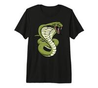 King Cobra Snake Mascot Design Premium T-Shirt