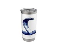 King Cobra Snake x Snake Serpent Cobra Sketch Stainless Steel Insulated Tumbler