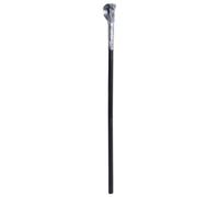 King Cobras Cane Egyptian Sty, Silver Snake Head, One Size