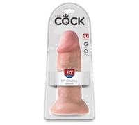 King Cock 10" Chubby Dildos Hautfarben Hell One Size