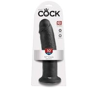 King Cock 10" Cock Black 25.5 cm