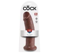 King Cock 10" Cock Brown 25.5 cm