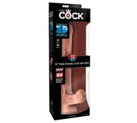 King Cock 12" Triple Density Cock with Balls Light 30 cm