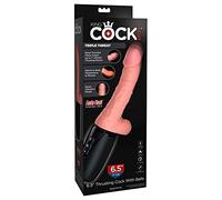 King Cock Plus Triple Threat 6.5" Thrusting Cock Vibrating Realistic Dildo Adult