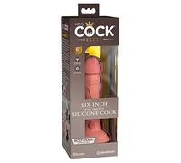 King Cock Elite 6" Silicone Dual Density Cock - Vanilla