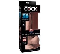King Cock 7.5" Triple Density Cock with Balls Light 21.6x4.5 cm