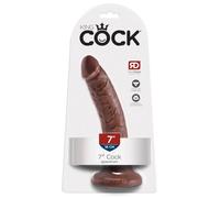King Cock 7" Cock Brown 7 Inch