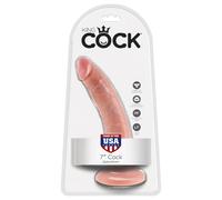 King Cock 7" Dildo (18 cm, Flesh-Coloured)
