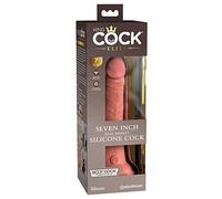 King Cock Elite 7" Silicone Dual Density Cock Realistic Dildo Suction Cup Anal