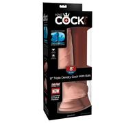King Cock 8" Triple Density Cock with Balls Light 8 Inch