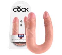 King Cock Double Dildo (Medium) - Natural