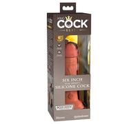 King Cock Elite 6 Inch Dual Density Dildo Caramel