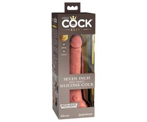 King Cock Elite 7" Suction Cup Realistic Dildo (18cm) - Natural