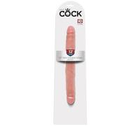 King Cock 12 Inch Slim Double Dildo Flesh