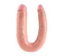 King Cock Large Double Trouble Flesh Dildo Dildo Double - King Cock