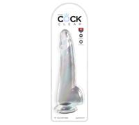 King Cock King Cock Clear 10" Cock with Balls - Clear Clear 25.5 cm