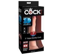 King Cock Plus 7" Triple Density Dildos Hautfarben Hell One Size