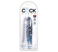 King Cock Realistic Dildo, Clear 6 5753-20