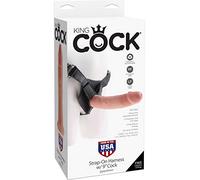 King Cock Strap-On-Harness with 9" Cock Light 9 Inch