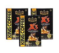 King Coffee 3in1 X3 Instant Vietnamese Coffee Packets, Box 12 sticks x 0.95 oz (27g), Boost Energy Cafe Mix, Perfect for Powerful Day (3)