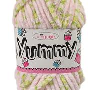 King Cole 1274747 Yummy Candy Rose Yarn - 120M, 50g