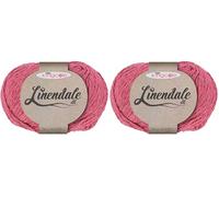 King Cole 2335241 Linendale DK Raspberry Yarn - 120M, 50g (Pack of 2)