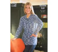 King Cole 3758 Knitting Pattern Cardigan and Sweater to knit in King Cole Merino Blend Chunky knitting wool