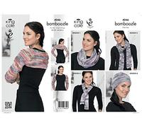 King Cole 4046 Knitting Pattern Shrug, Hat, Scarf, Snood and Neck Warmer to Knit in Bamboozle