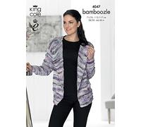 King Cole 4047 Knitting Pattern Jacket and Waistcoat to Knit in King Cole Bamboozle