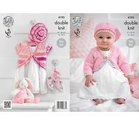 King Cole 4193 Knitting Pattern Baby Cardies and Beret to Knit in Cherished and Cherish DK