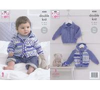 King Cole 4200 Knitting Pattern Cardigans to knit in Cherish and Cherished DK