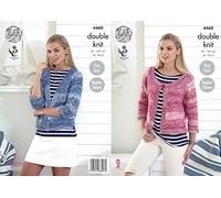 King Cole 4460 Knitting Pattern Ladies Cardigans to Knit in Vogue DK