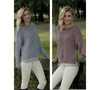 King Cole 4749 Knitting Pattern Womens Sweaters in King Cole Merino Blend DK