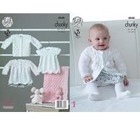 King Cole 4849 Knitting Pattern Womens Sweater and Cardigan in King Cole Drifter Chunky