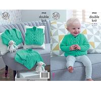 King Cole 4968 Knitting Pattern Baby Cardigans and Waistcoat in King Cole Comfort DK,Multicolor,14" - 22" chest